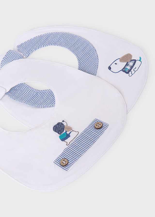 Mayoral マヨラル 2 bibs set Blue