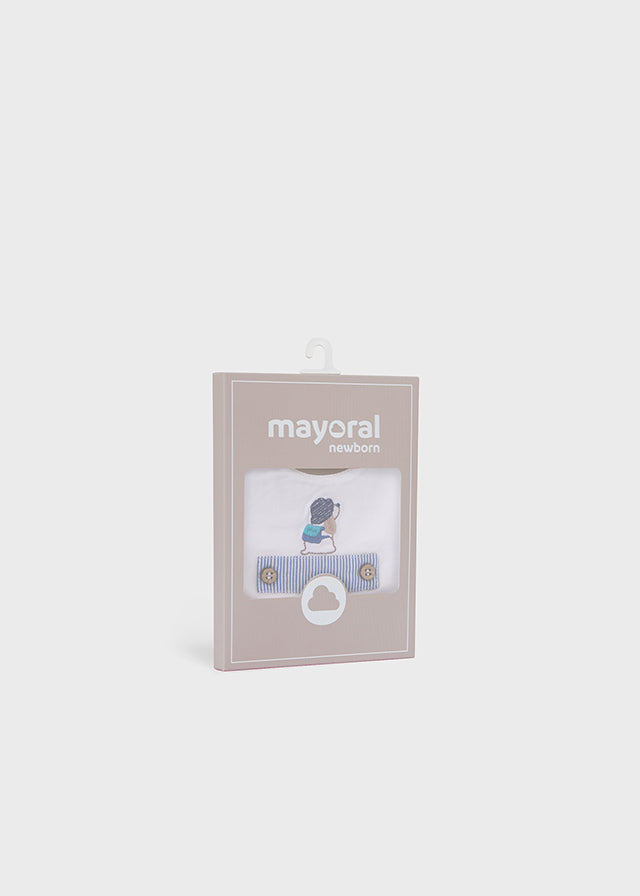 Mayoral マヨラル 2 bibs set Blue
