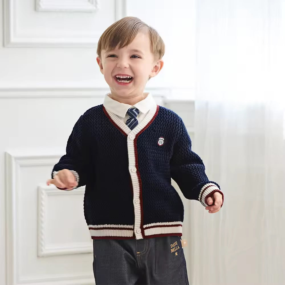 【予約】dave&bella デイブベラ ネイビーカーディガン DB3252895