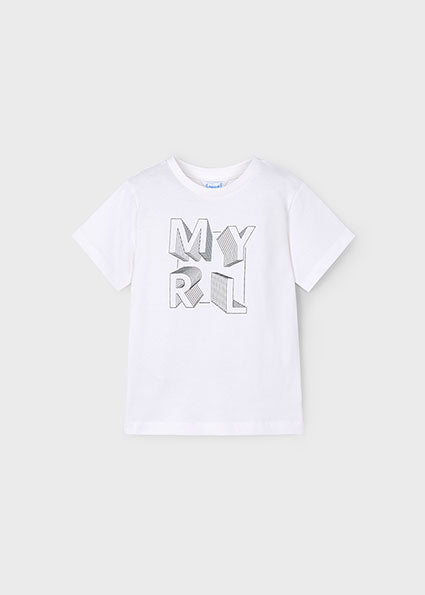 Mayoral マヨラル Basic s/s t-shirt White