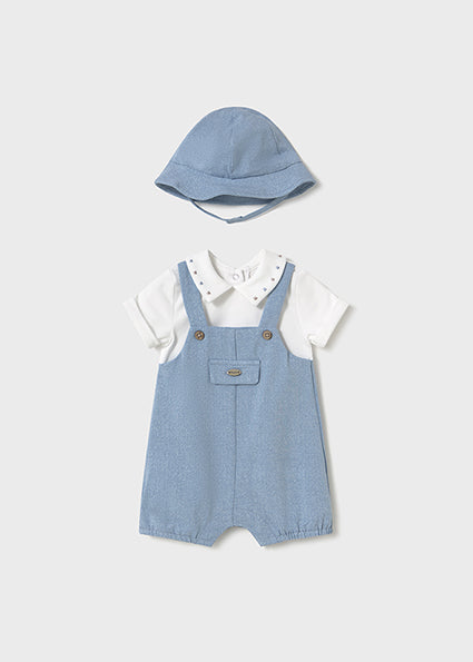 Mayoral マヨラル 	Dungaree with hat Riviera