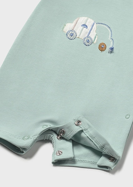 Mayoral マヨラル Set of 2 short rompers Jade