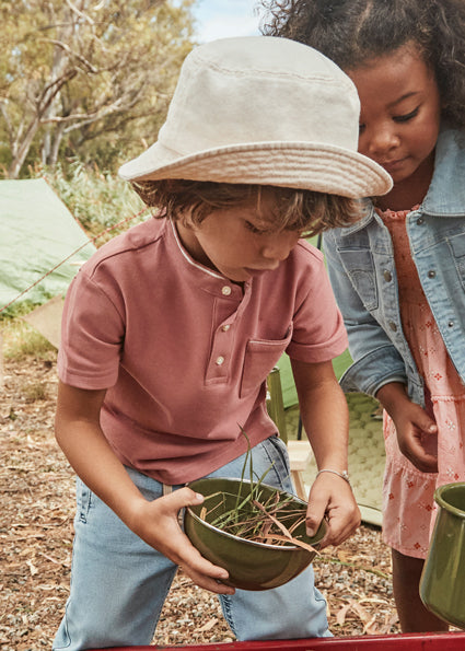 Mayoral マヨラル 	Polo s/s mao neck Guava