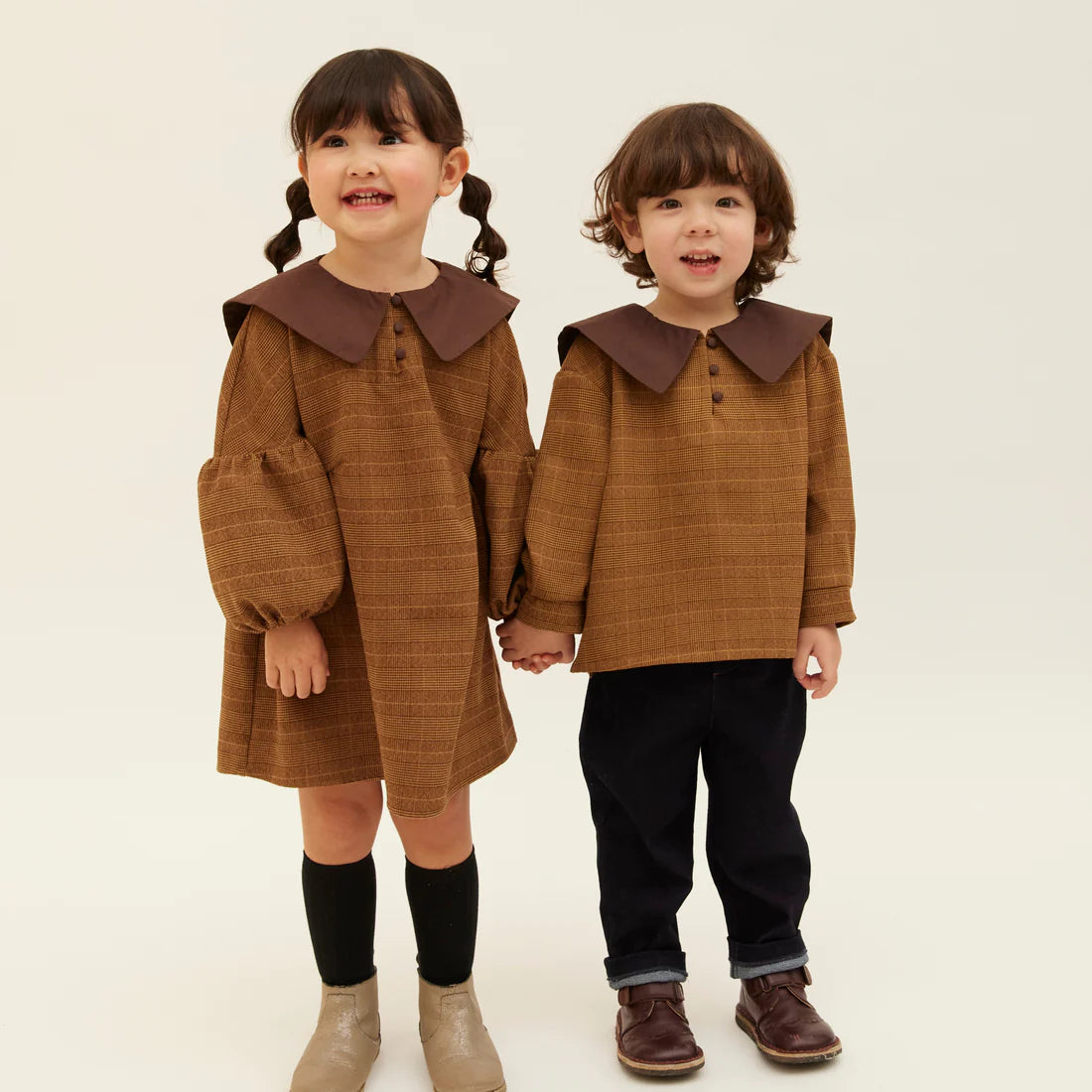 PETITMIG プチミグ ワンピース E4 ブラウン