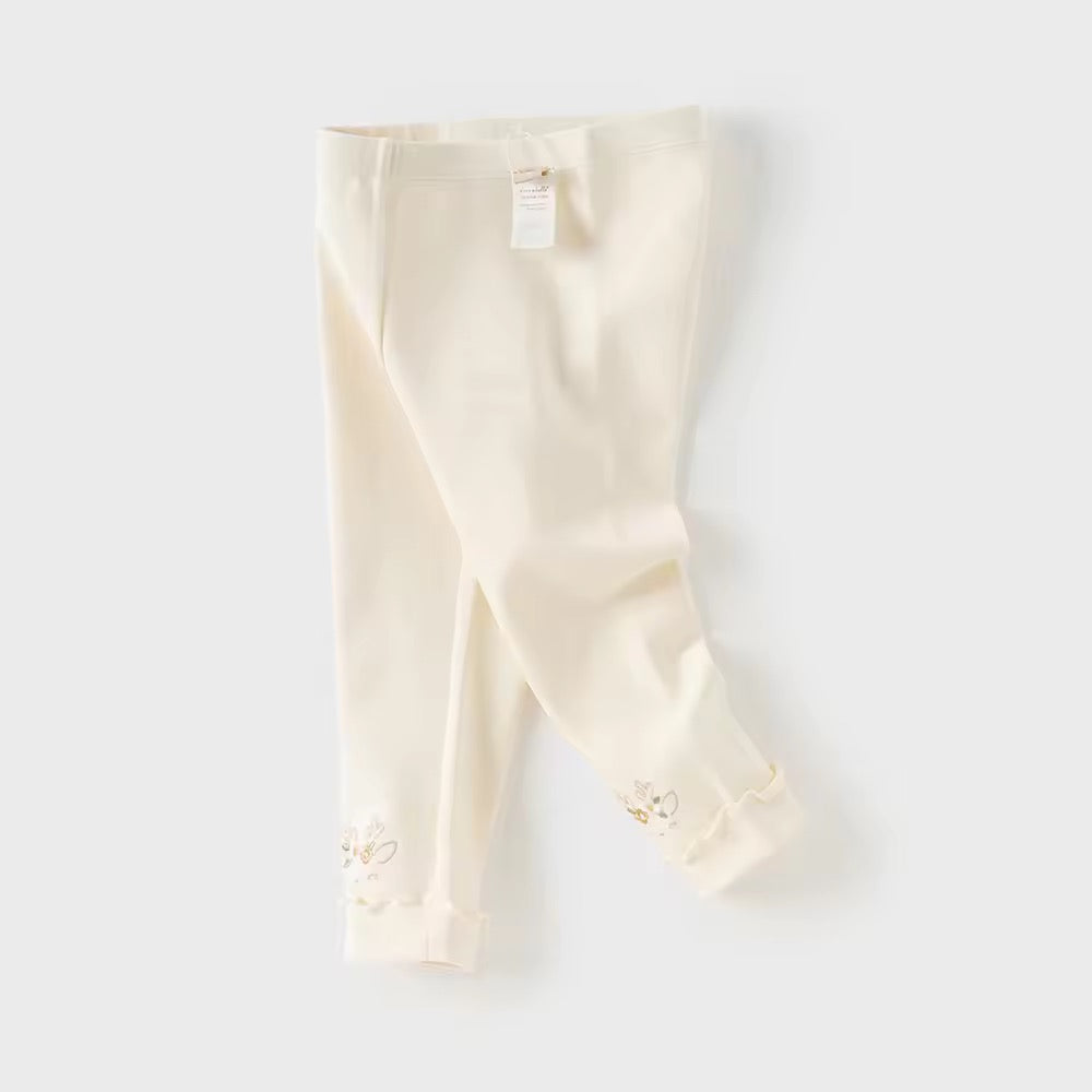 【予約】dave&bella デイブベラ トナカイ&フラワー刺繍レギンス DB3252653