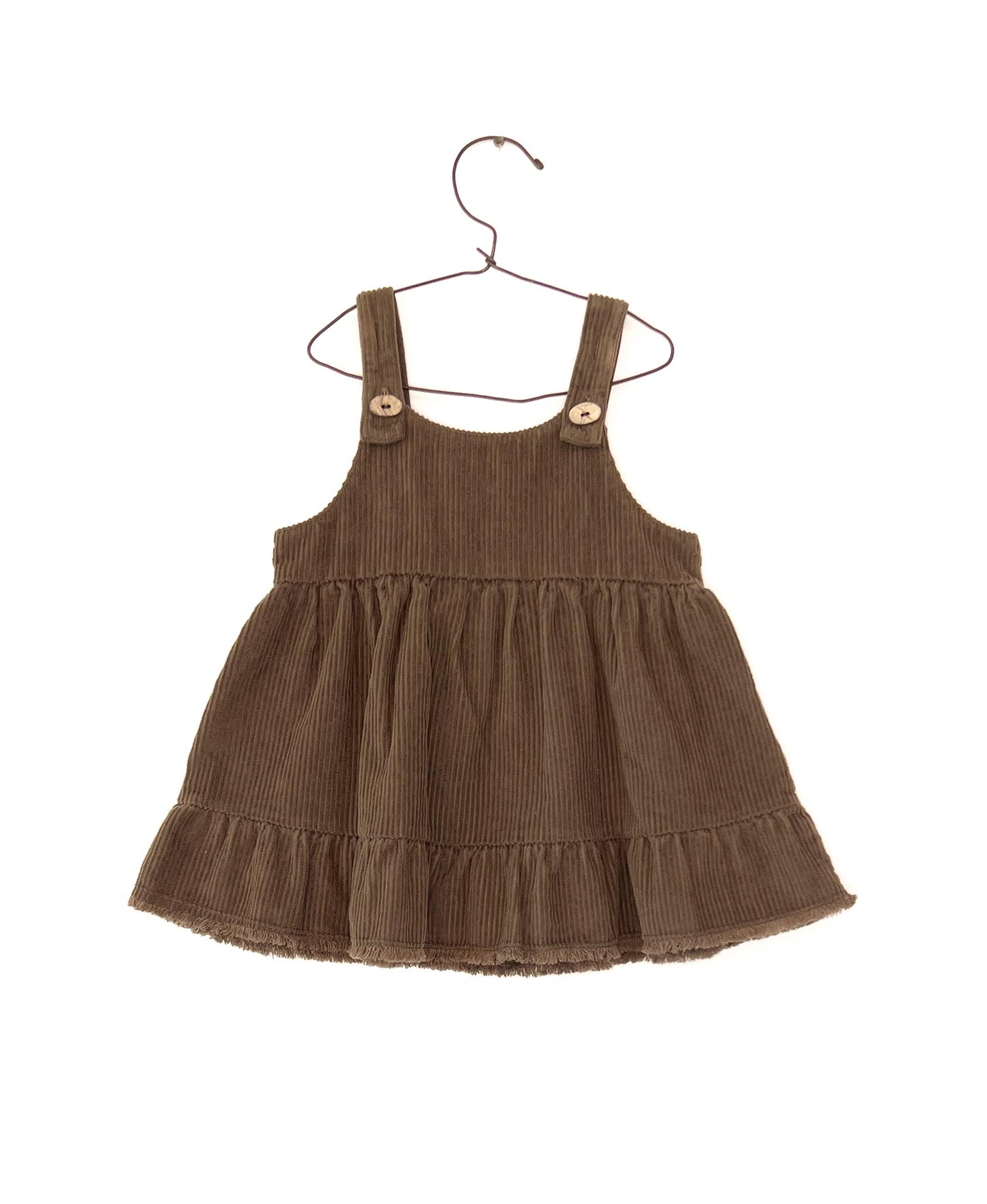 PlayUp プレイアップ Organic cotton corduroy dress brown