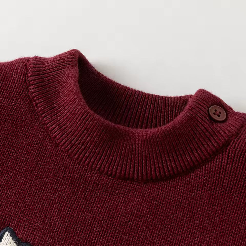 【予約】dave&bella デイブベラ ホースデザイン裏起毛ニット DB4254256