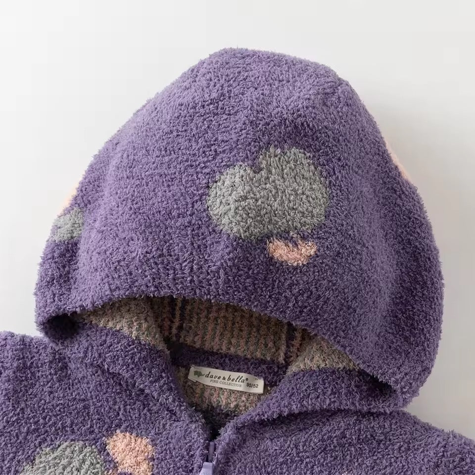 【予約】dave&bella デイブベラ もこもこジップアップパーカー DB4253426