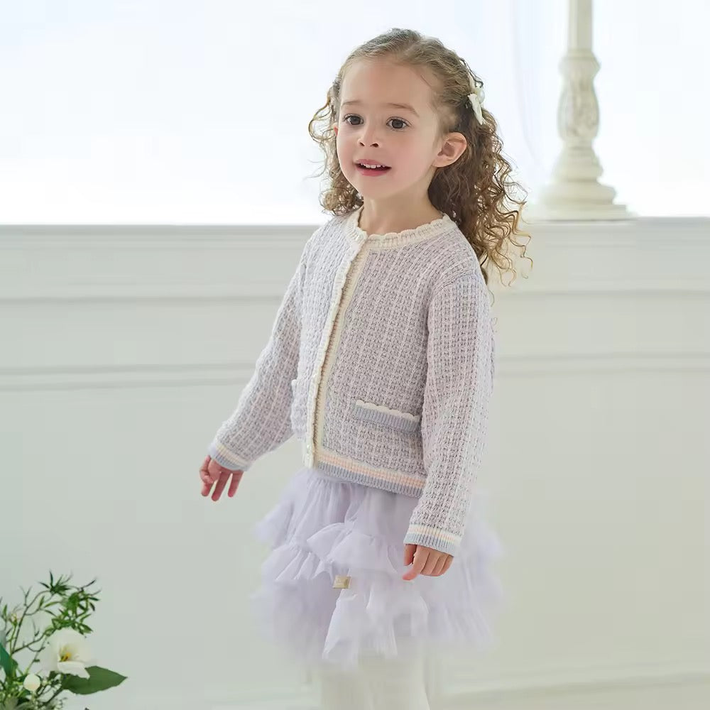 【予約】dave&bella デイブベラ カーディガン&チュールスカートセット DB3253538