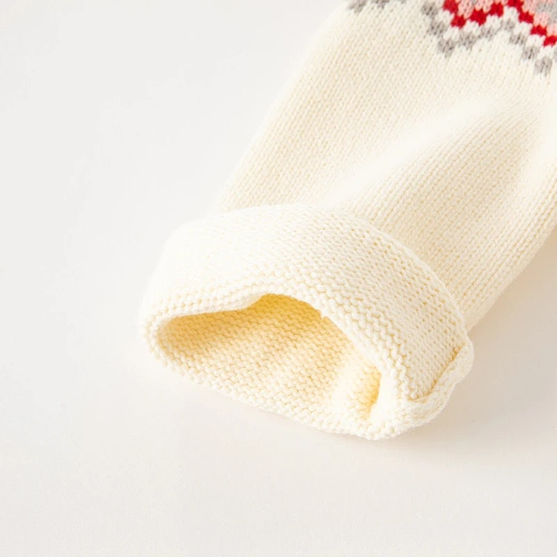 dave&bella pompon winter sweater with attached collar DB4237460