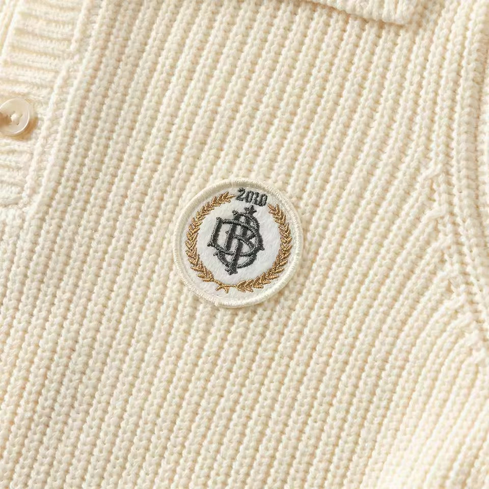 【予約】dave&bella デイブベラ ロゴポイントシンプルニット DK4254670
