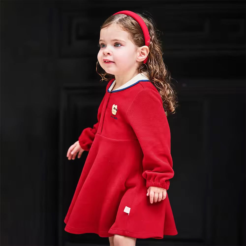 【予約】dave&bella デイブベラ レッドフレアワンピース DB3253371