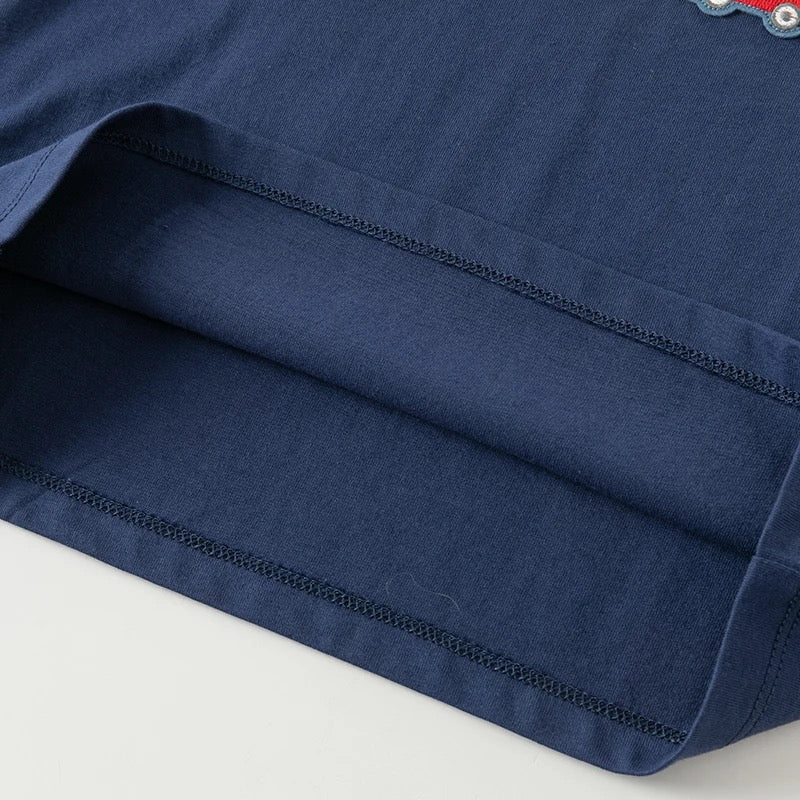 【110cm last one】dave&bella デイブベラ はたらくくるま刺繍Tシャツ DB2240042