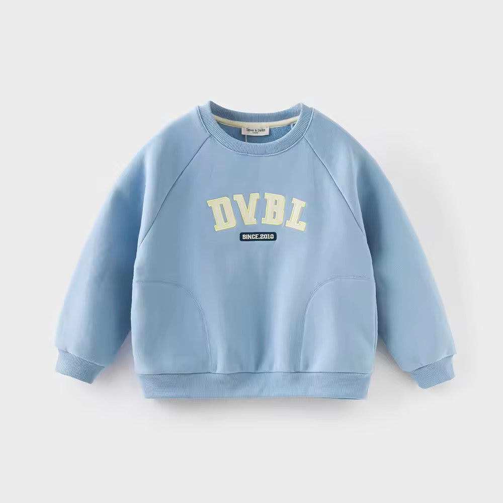 【予約】dave&bella デイブベラ ライトブルー裏起毛トップス DK3252748