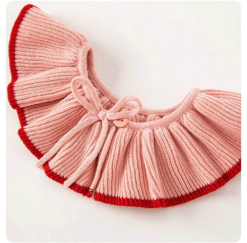 dave&bella pompon winter sweater with attached collar DB4237460