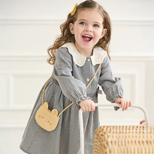 【予約】dave&bella デイブベラ ねこちゃん襟ワンピース DB3253159