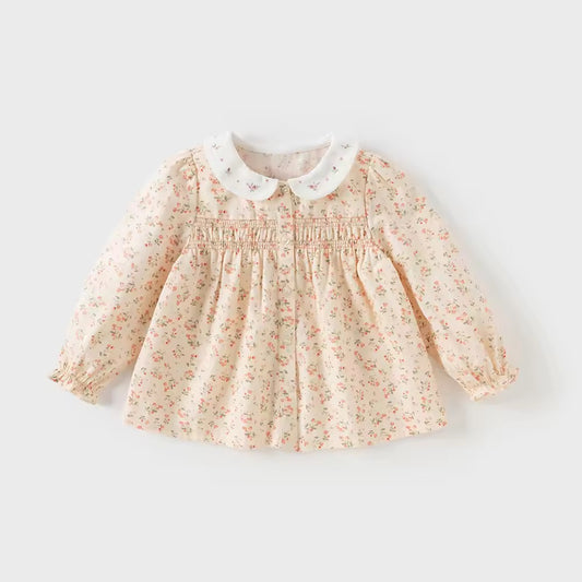 【予約】dave&bella デイブベラ フラワー刺繍襟フローラルトップス DB3253361