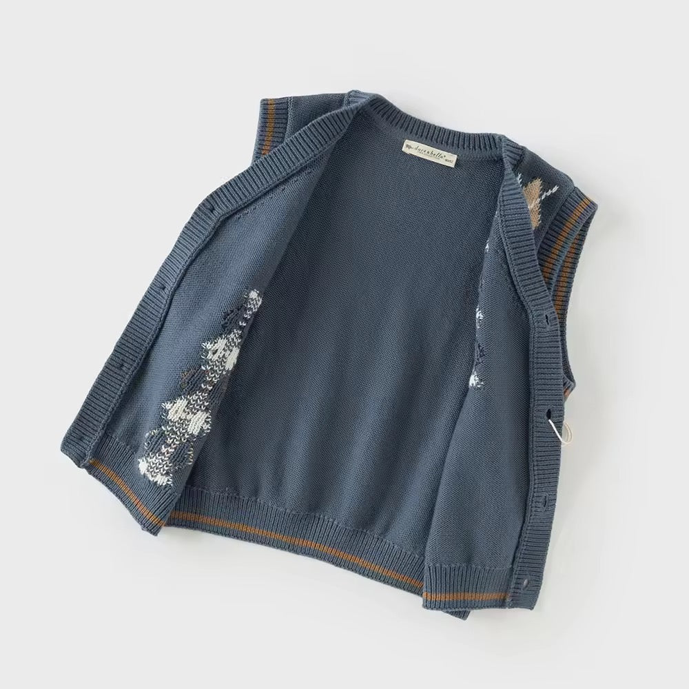 【予約】dave&bella デイブベラ アーガイルデザインベスト DB3253181