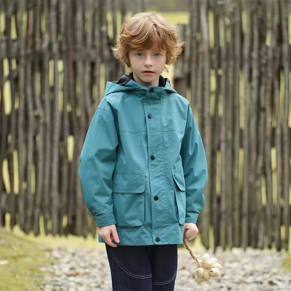 【予約】dave&bella デイブベラ フリースブルゾン付きグリーンアウター DK3253025