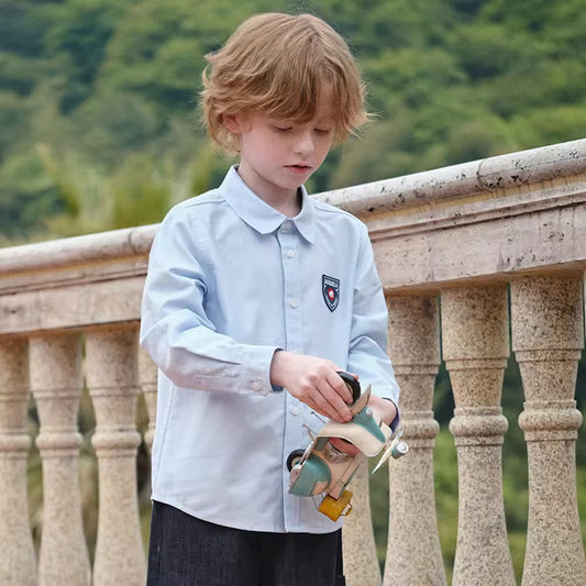 【予約】dave&bella デイブベラ エンブレムブルーシャツ DK3252972