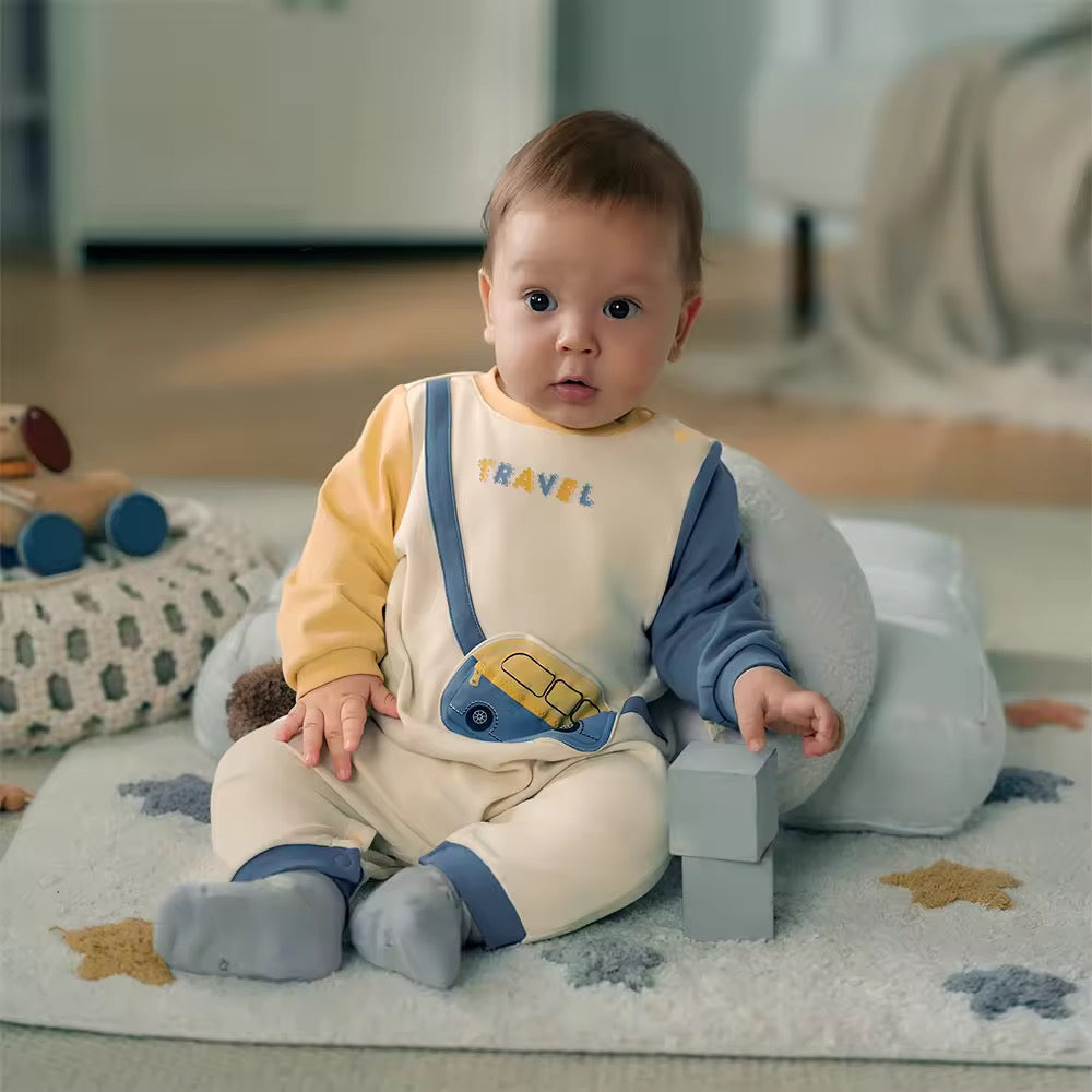 【予約】dave&bella デイブベラ ポシェットデザインロンパース DB3253486