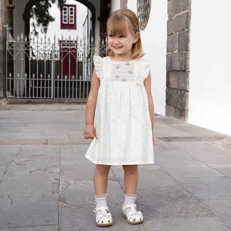 dave&bella デイブベラ フラワースモッキングワンピース DB2252398