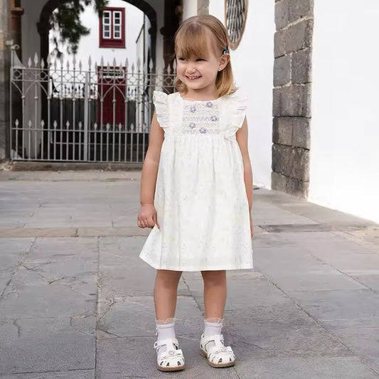 dave&bella デイブベラ フラワースモッキングワンピース DB2252398