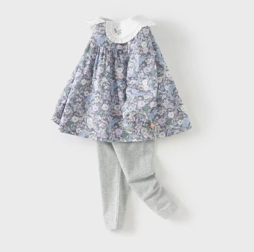 【予約】dave&bella デイブベラ フローラルトップス&レギンスセット DB3252690