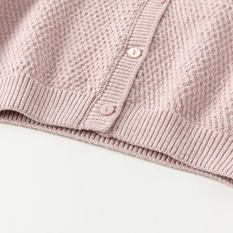 dave&bella デイブベラ フラワー刺繍カーディガン DB3241445