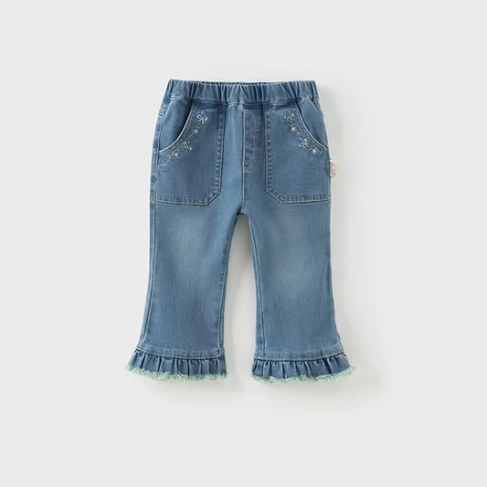 【予約】dave&bella デイブベラ 裾フリルデニムパンツ DB3252691