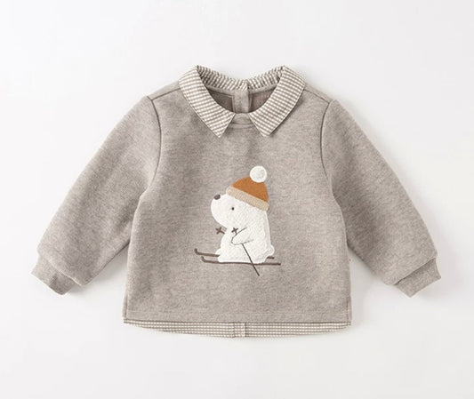 dave&bella デイブベラ 裏起毛スキーデザイントップス DB4223828