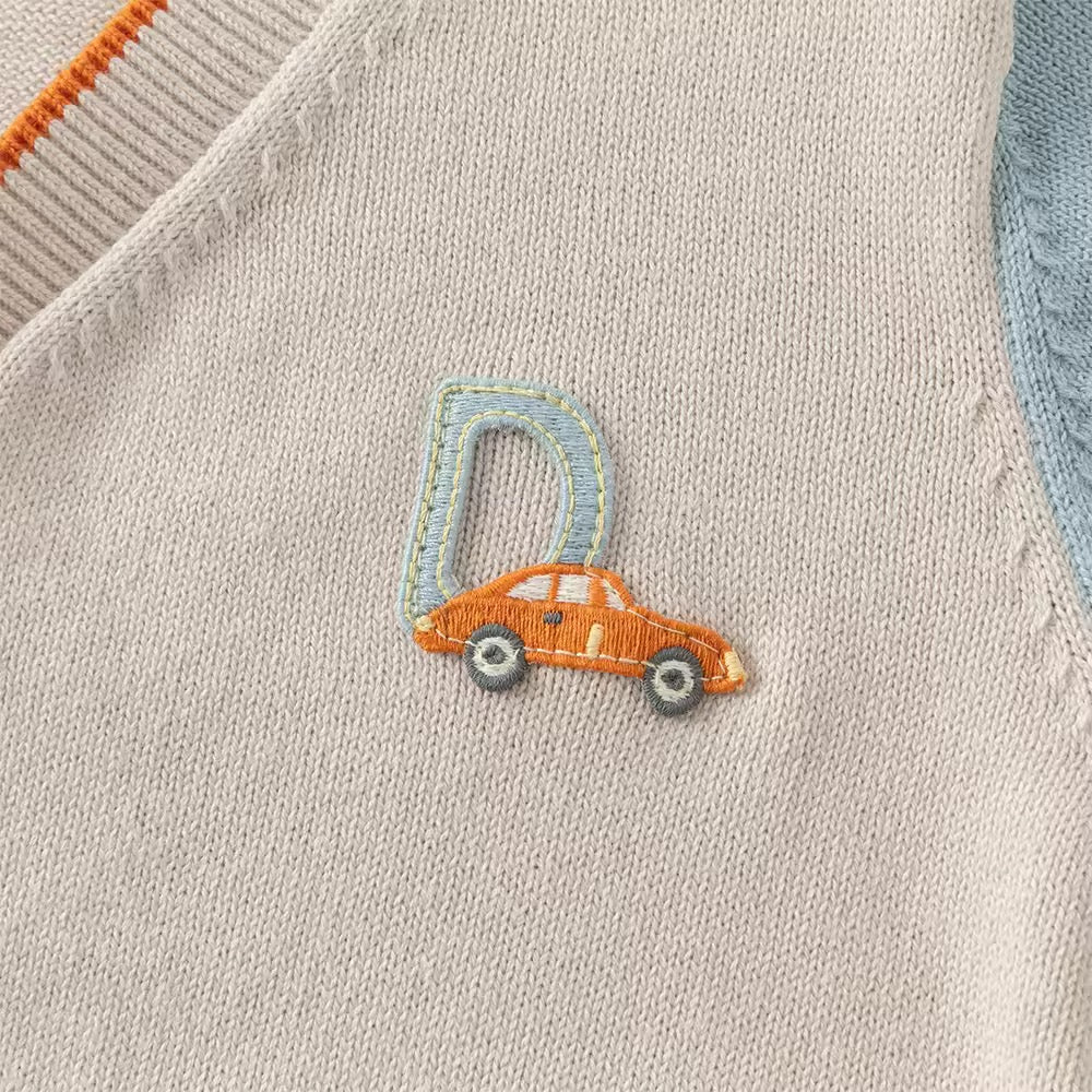 【予約】dave&bella デイブベラ くるま刺繍カーディガン DB3253492