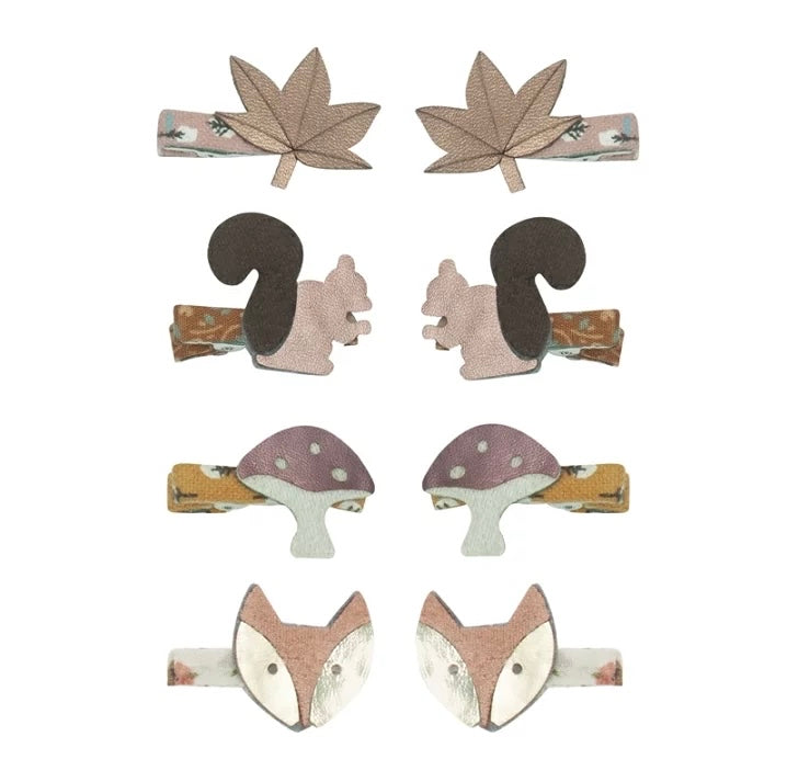MIMI&LULA Woodland mini clips CHESTNUT