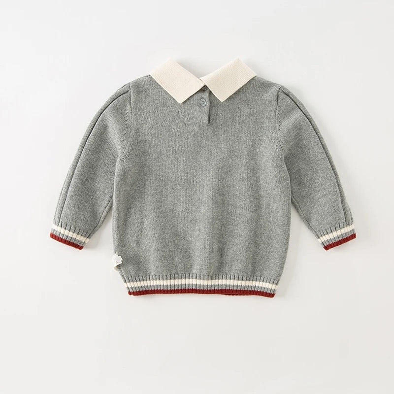 dave&bella Dave Bella Bowtie Docking Gray Knit DB4237237
