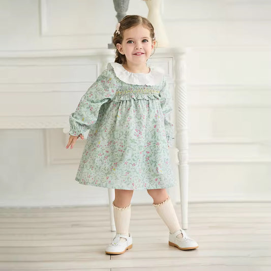 【予約】dave&bella デイブベラ グリーンフローラルワンピース DB3253373