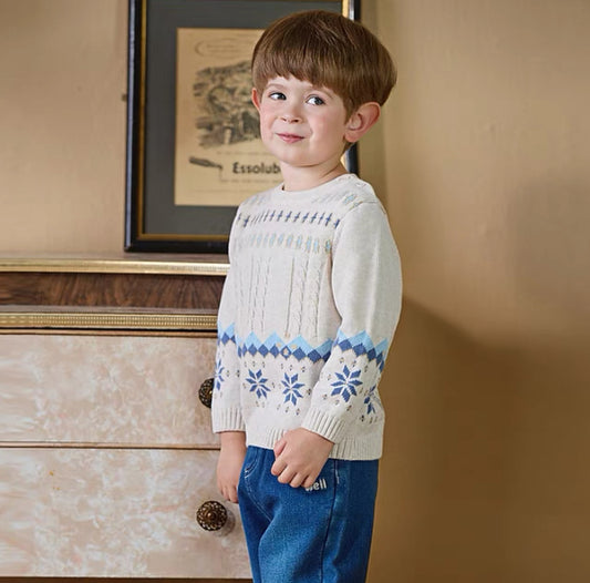 dave&bella デイブベラ ウィンターデザインコットンセーター DB4243047