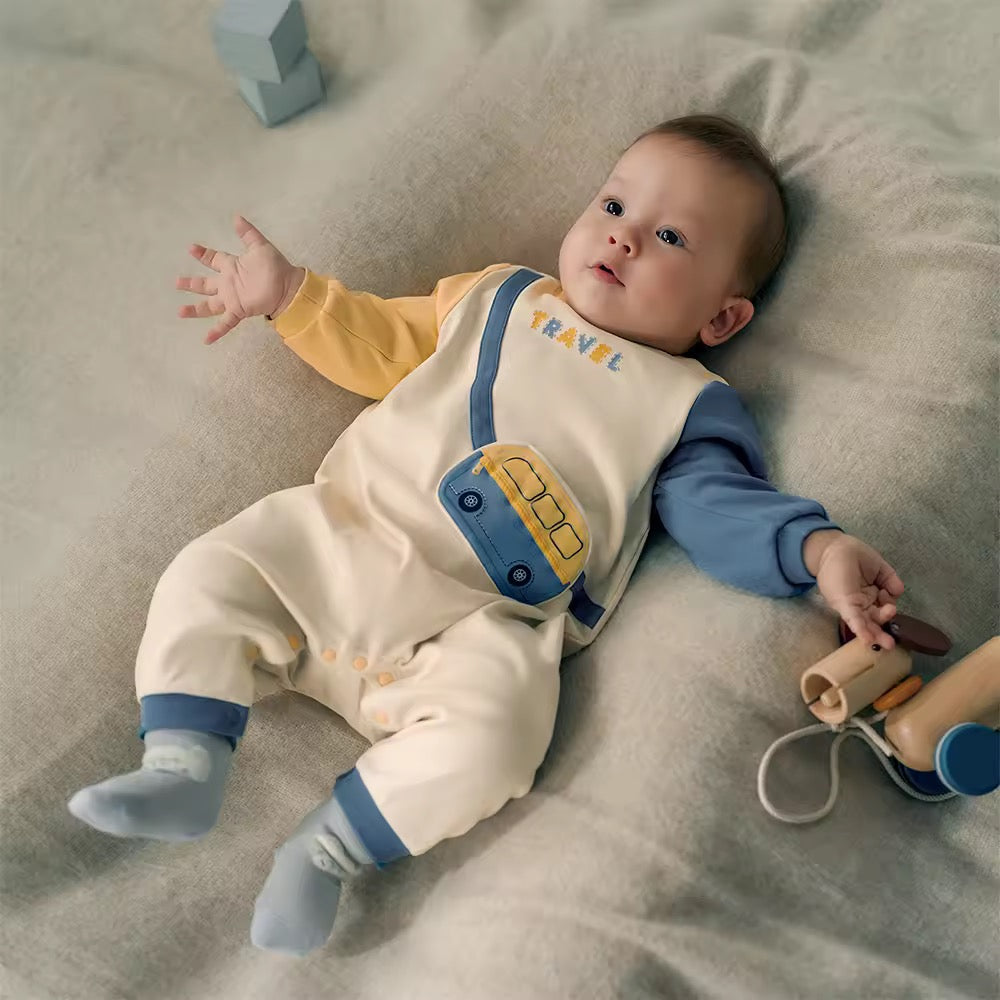 【予約】dave&bella デイブベラ ポシェットデザインロンパース DB3253486