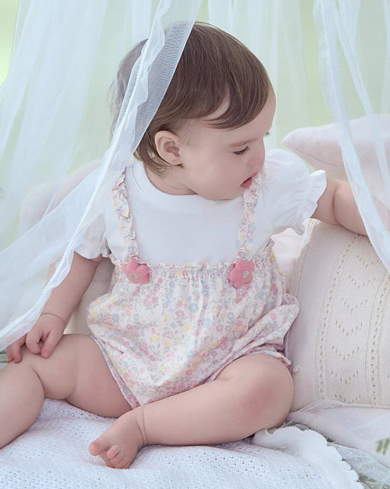 dave&bella デイブベラ フローラルロンパース DB2252024