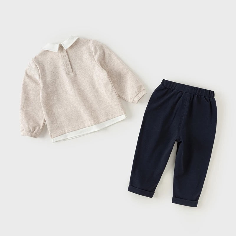 dave&bella デイブベラ ボウタイ付きサスペンダーデザインおめかしセットアップ DB3241960