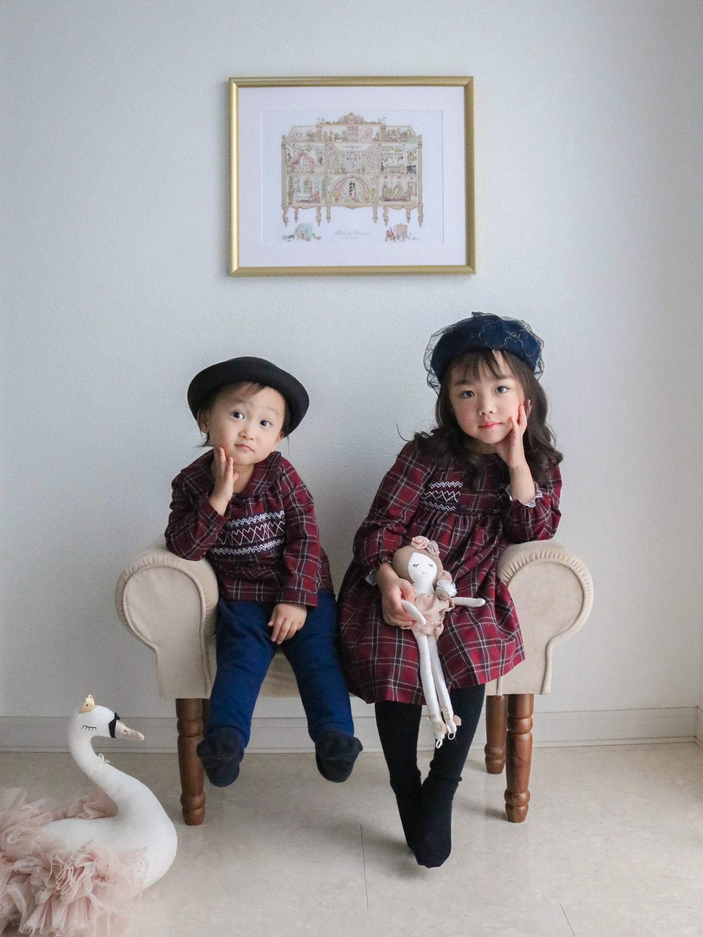 missy'sオリジナル ハートスモッキングブラウス