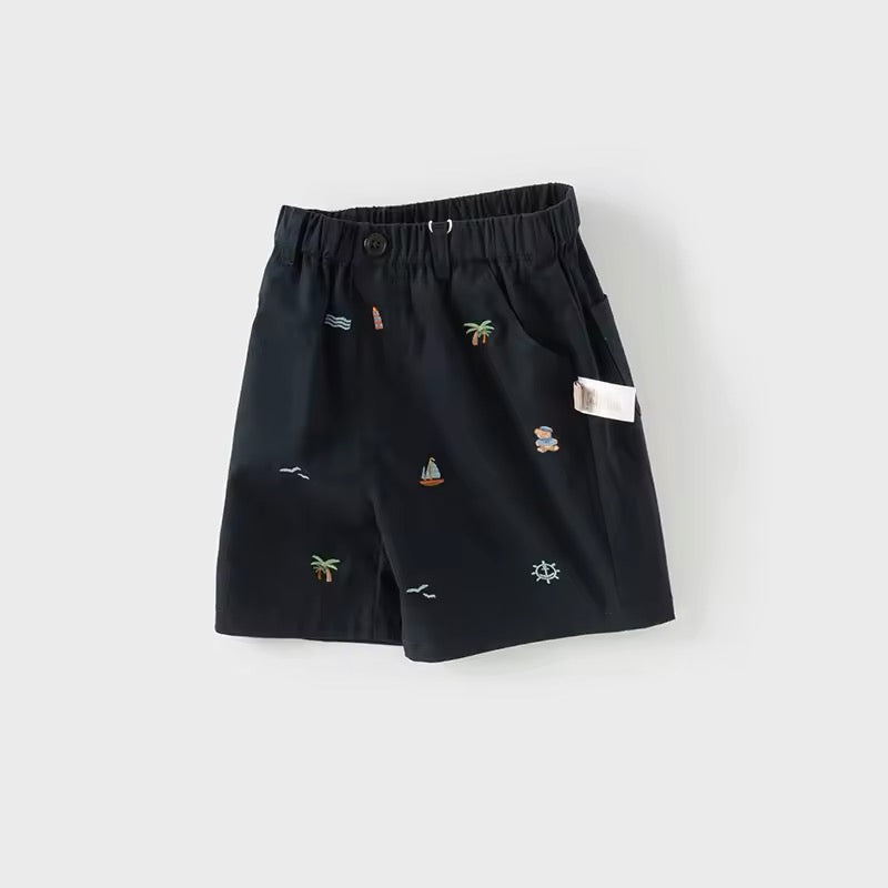 dave&bella デイブベラ 刺繍ハーフパンツ DB2252351