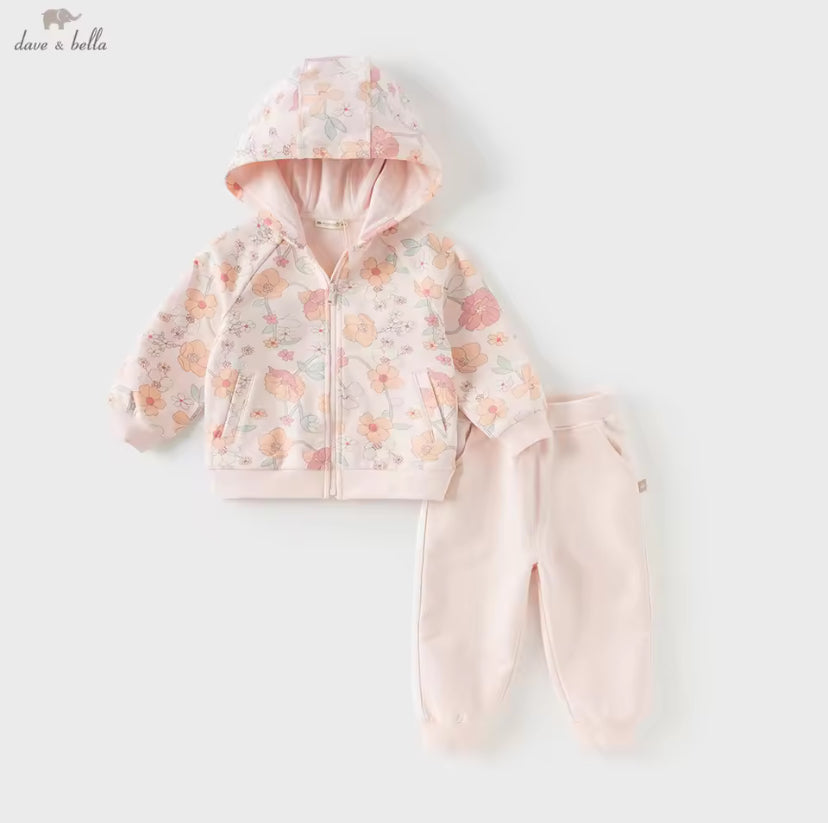 【予約】dave&bella デイブベラ フローラルジャージーセットアップ DB3253154