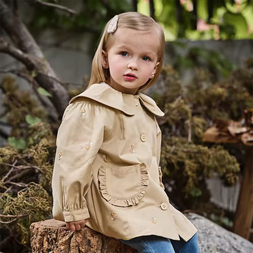 【予約】dave&bella デイブベラ フラワー刺繍アウター DB3252688