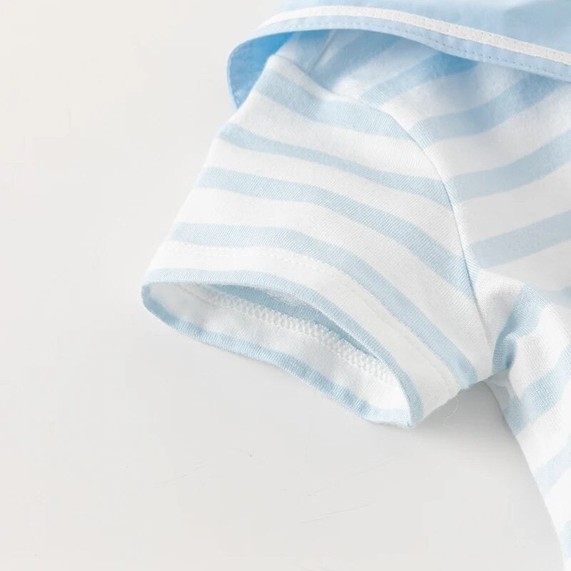 dave&bella デイブベラ セーラーライトブルーロンパース DB2241006