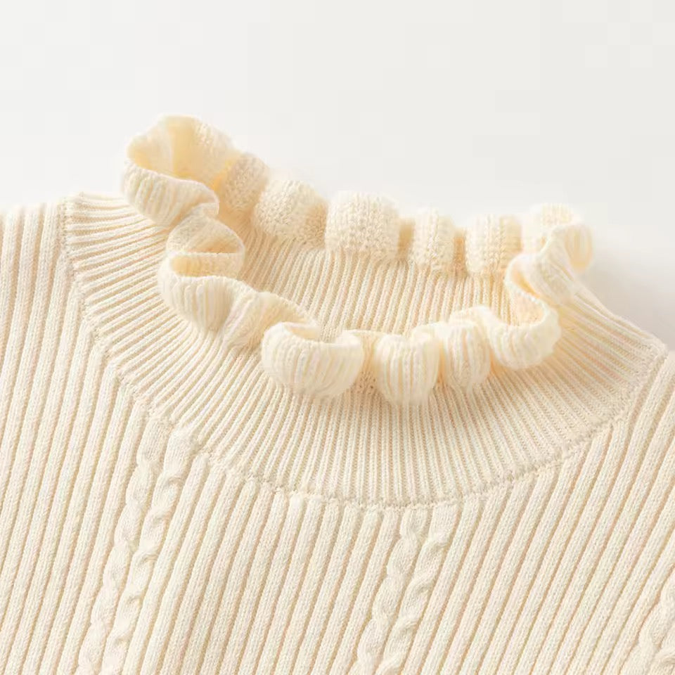 【予約】dave&bella デイブベラ フリルネックトップス DK4254043