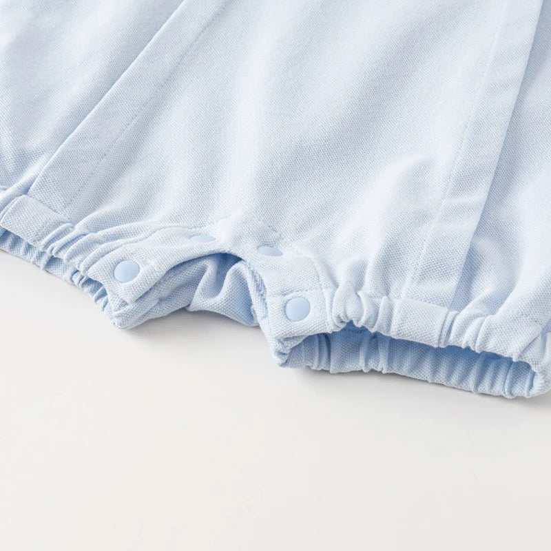 dave&bella デイブベラ ライトブルーポロロンパース DB2241221