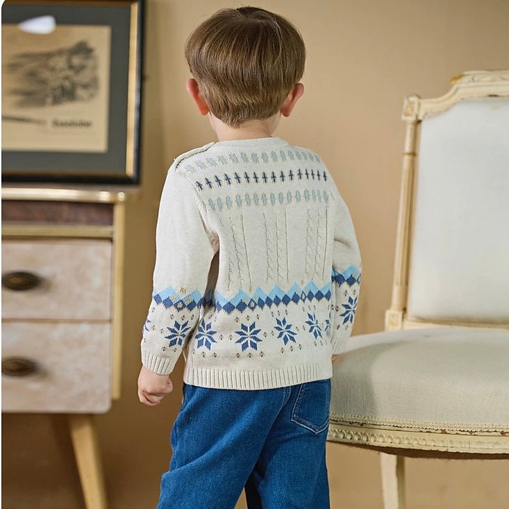 dave&bella デイブベラ ウィンターデザインコットンセーター DB4243047