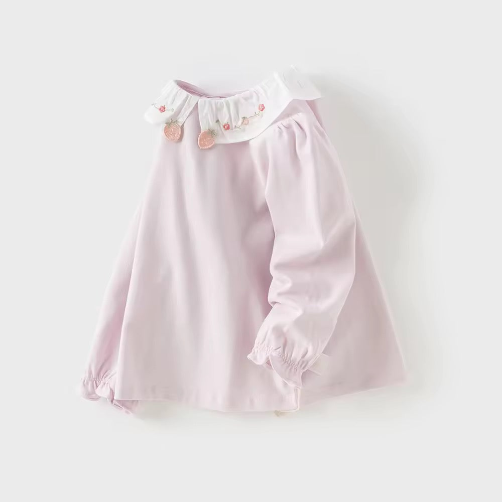 【予約】dave&bella デイブベラ いちご刺繍襟ブラウス DB3252647