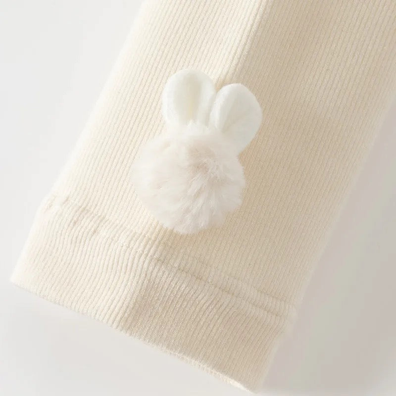 dave&bella デイブベラ ふわふわうさちゃん裏起毛レギンスタイツ DB4243473