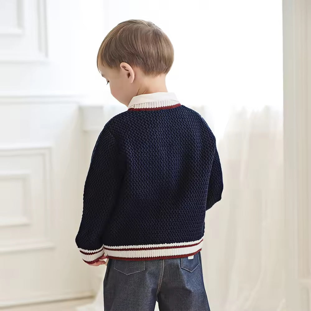 【予約】dave&bella デイブベラ ネイビーカーディガン DB3252895